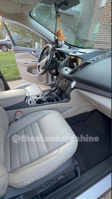 Ford Escape interior after detail