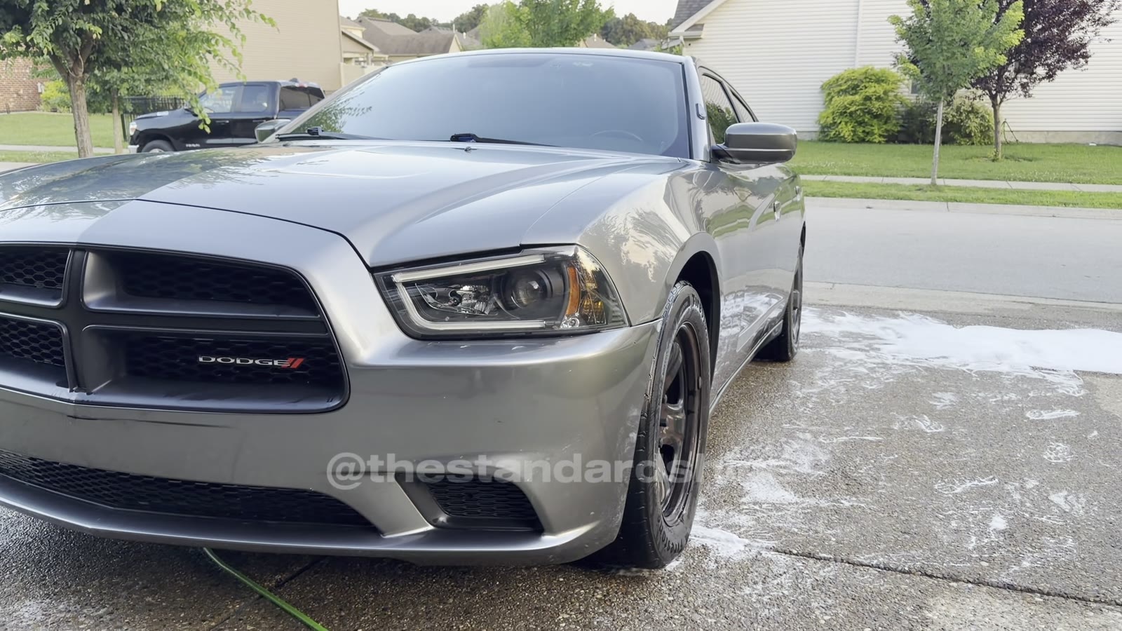 Freshly washed Dodge Charger exterior